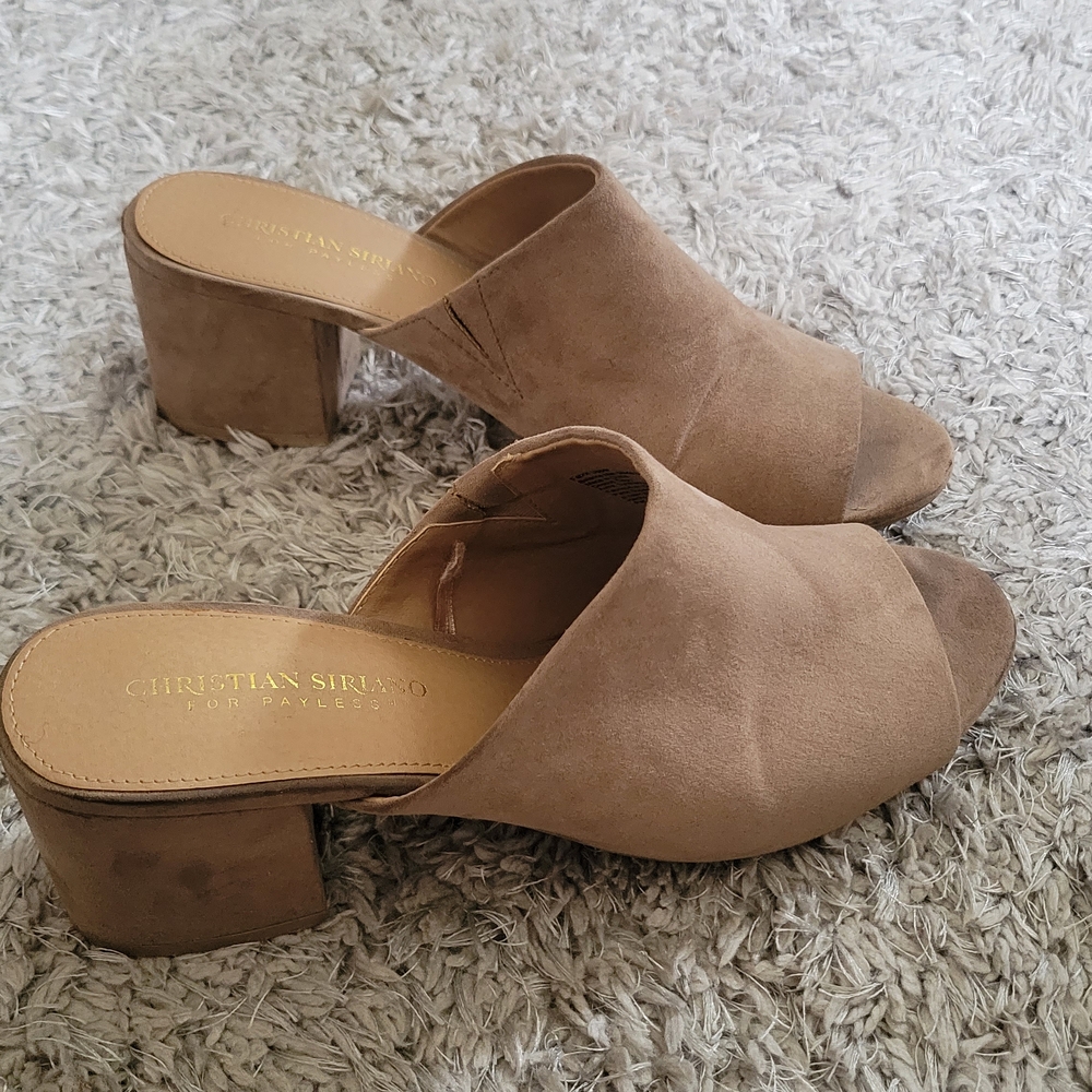 Christian Siriano Tan Women's Mules